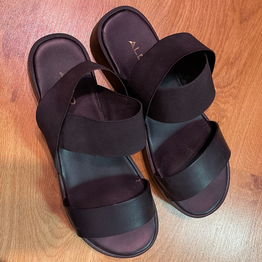 Aldo Black Sandals size 7.5-8